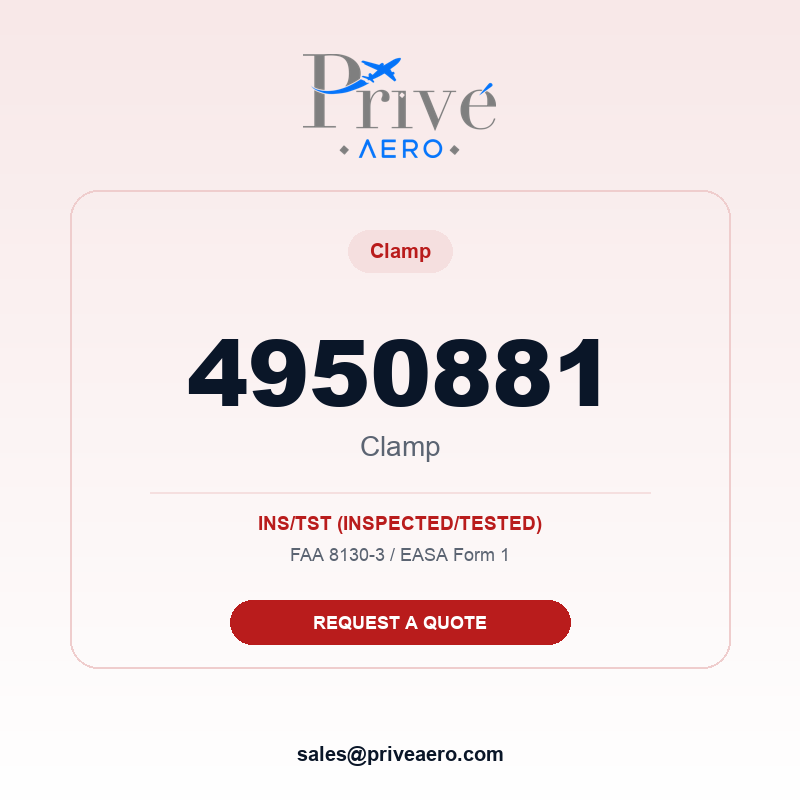 P/N 4950881 Clamp 4950881 Clamp – Privé Aero