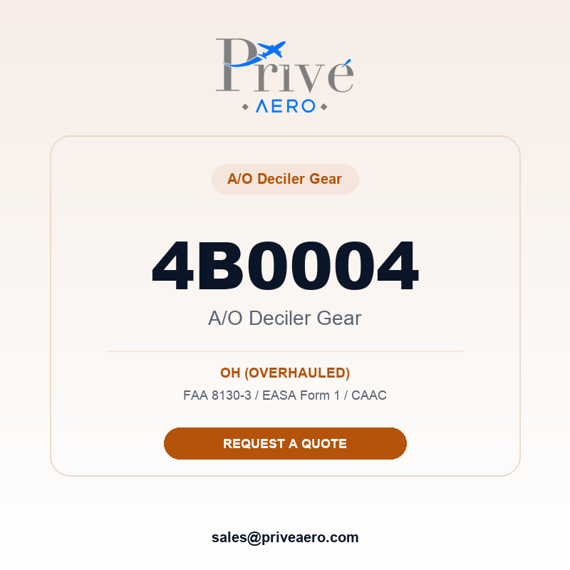 P/N 4B0004 A/O DECILER GEAR 4B0004 A/O DECILER GEAR – Privé Aero