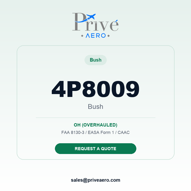 P/N 4P8009 BUSH 4P8009 BUSH – Privé Aero