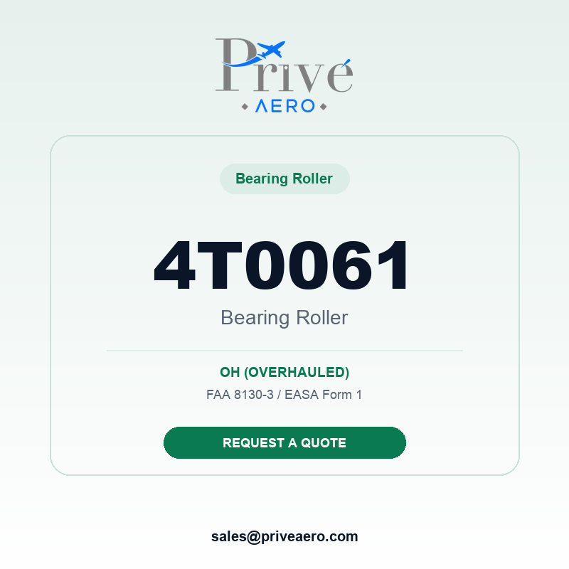 P/N 4T0061 Bearing Roller 4T0061 Bearing Roller – Privé Aero