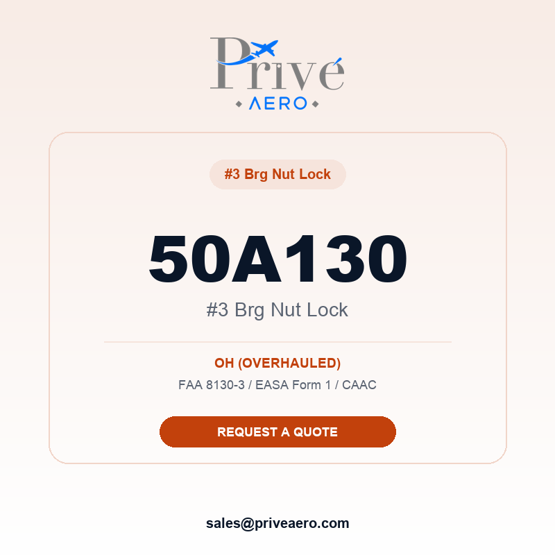 P/N 50A130 #3 BRG NUT LOCK 50A130 #3 BRG NUT LOCK – Privé Aero