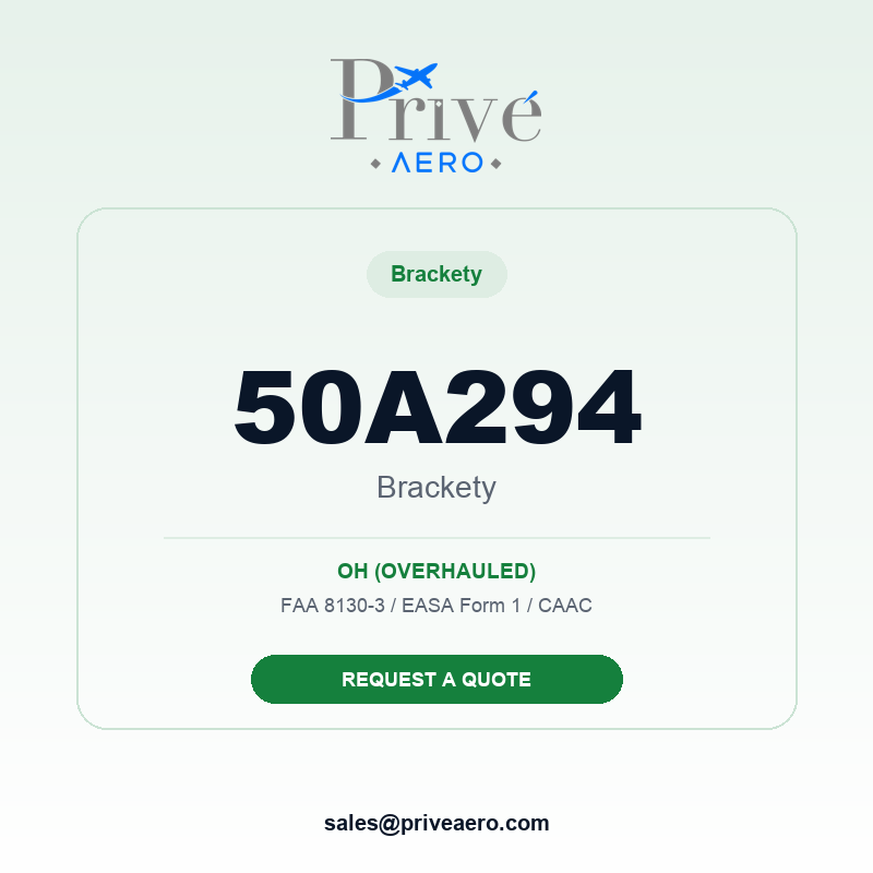 P/N 50A294 BRACKETY 50A294 BRACKETY – Privé Aero