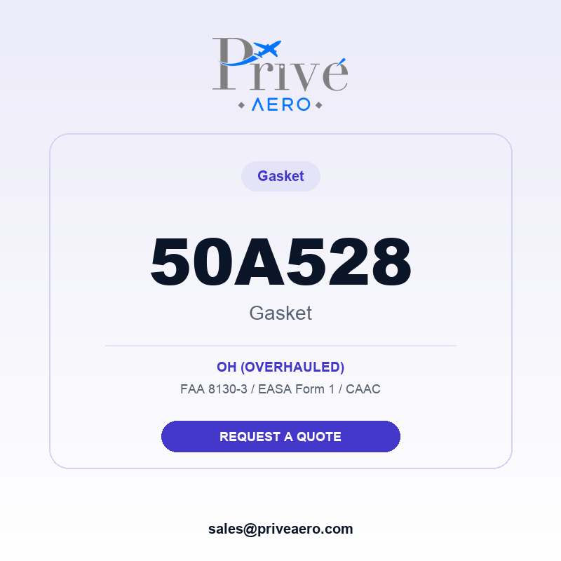 P/N 50A528 GASKET 50A528 GASKET – Privé Aero