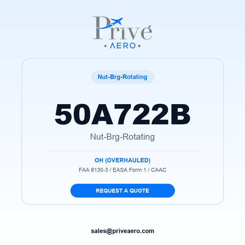 P/N 50A722B NUT-BRG-ROTATING 50A722B NUT-BRG-ROTATING – Privé Aero