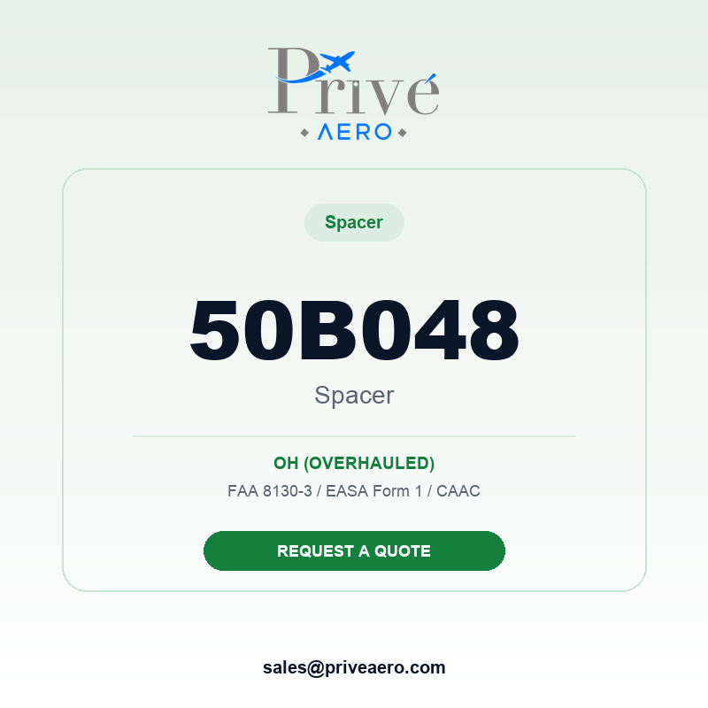 P/N 50B048 SPACER 50B048 SPACER – Privé Aero