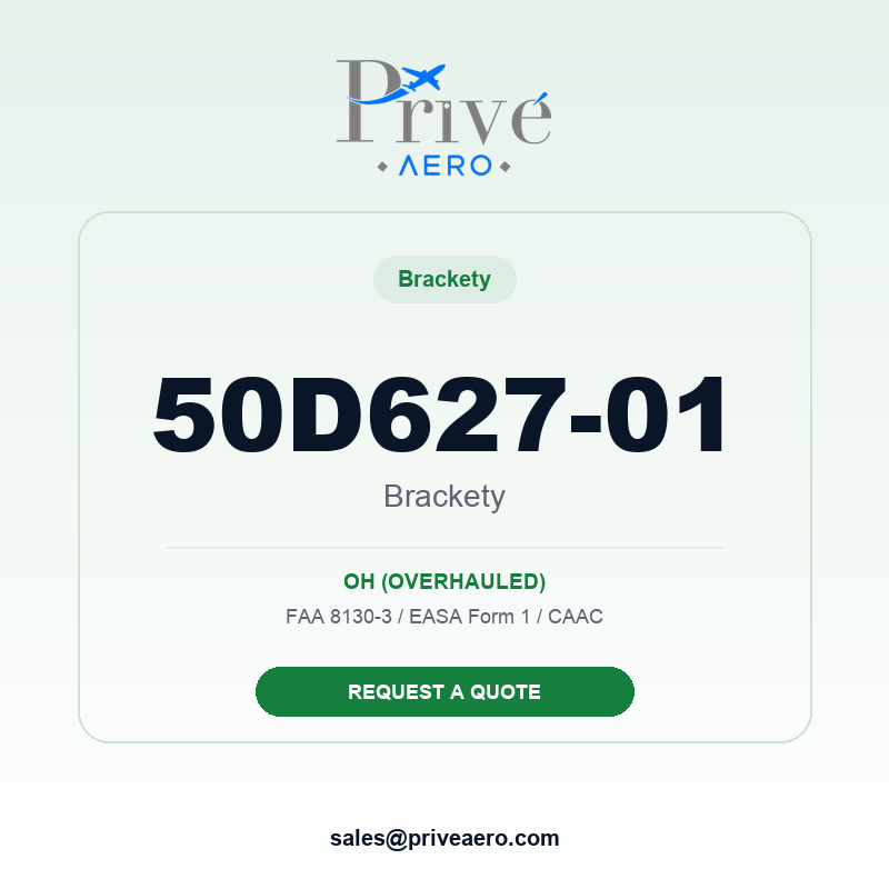 P/N 50D627-01 BRACKETY 50D627-01 BRACKETY – Privé Aero