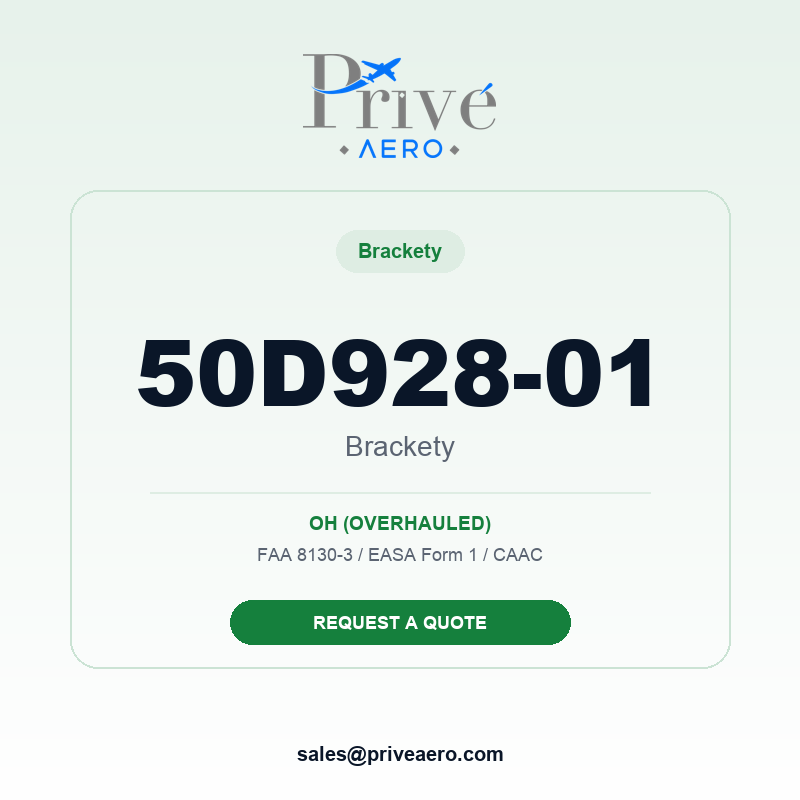 P/N 50D928-01 BRACKETY 50D928-01 BRACKETY – Privé Aero