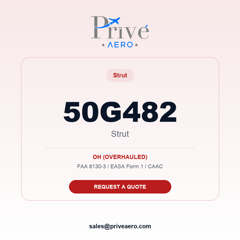 P/N 50G482 STRUT 50G482 STRUT – Privé Aero