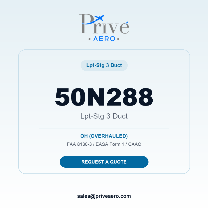 P/N 50N288 LPT-STG 3 DUCT 50N288 LPT-STG 3 DUCT – Privé Aero