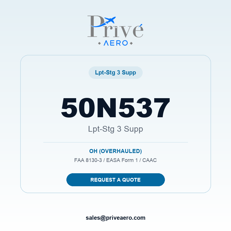 P/N 50N537 LPT-STG 3 SUPP 50N537 LPT-STG 3 SUPP – Privé Aero