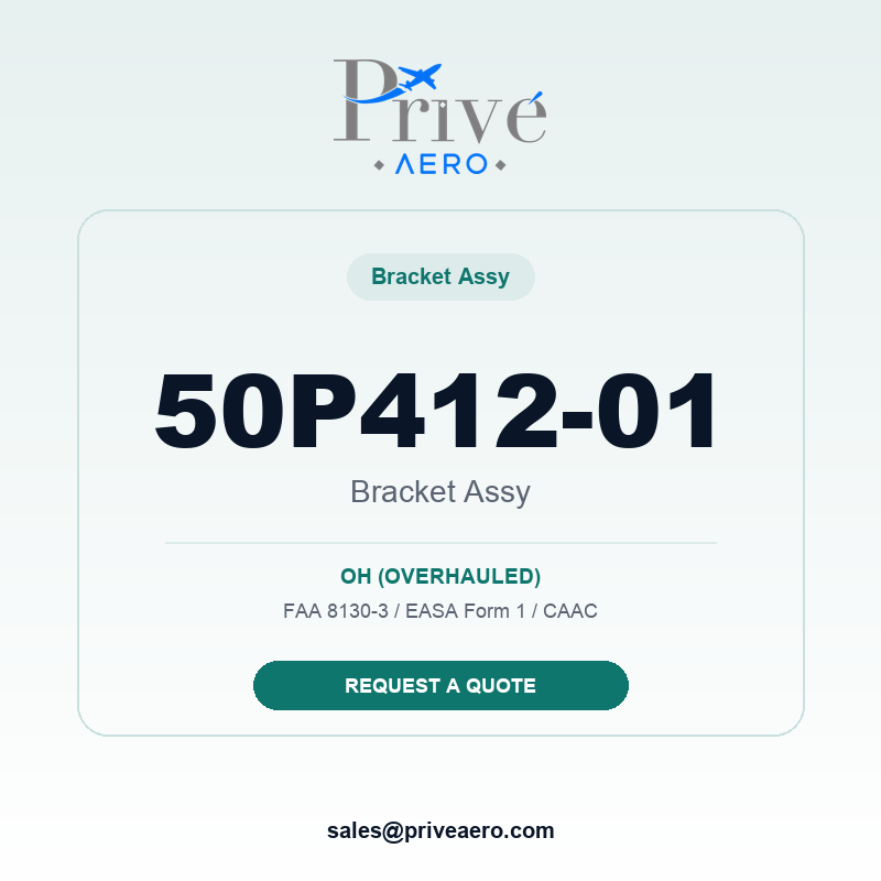 P/N 50P412-01 BRACKET ASSY 50P412-01 BRACKET ASSY – Privé Aero