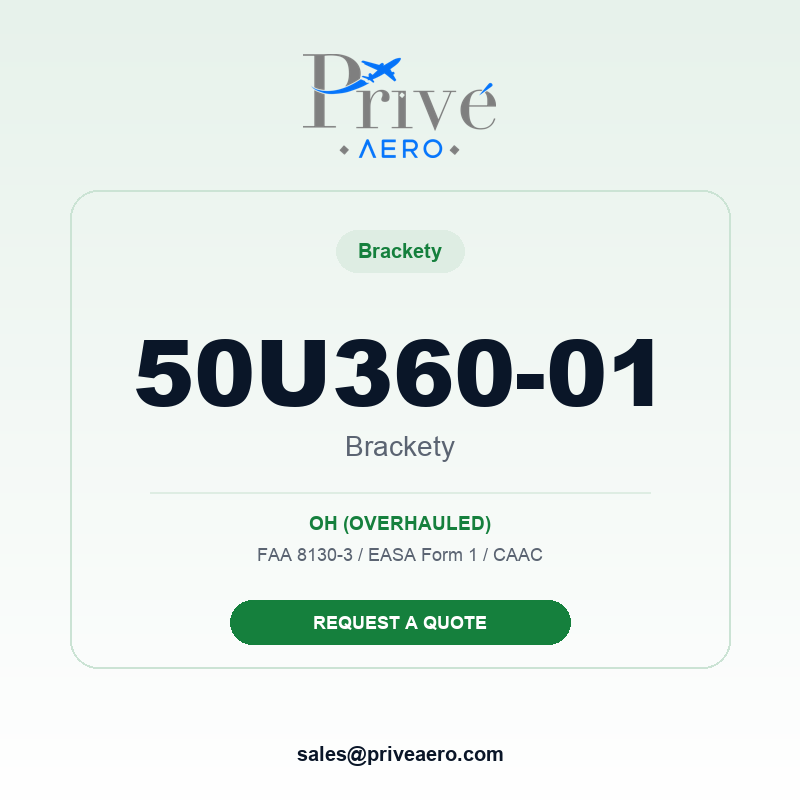 P/N 50U360-01 BRACKETY 50U360-01 BRACKETY – Privé Aero