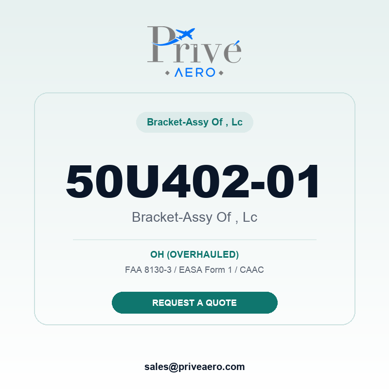 P/N 50U402-01 BRACKET-ASSY OF , LC 50U402-01 BRACKET-ASSY OF , LC – Privé Aero