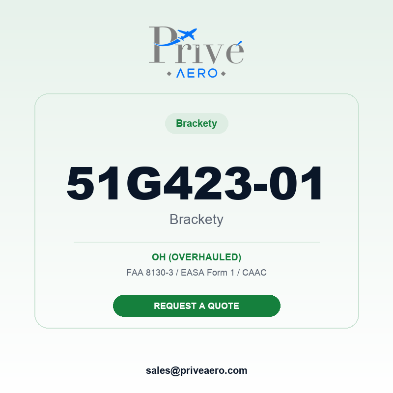 P/N 51G423-01 BRACKETY 51G423-01 BRACKETY – Privé Aero