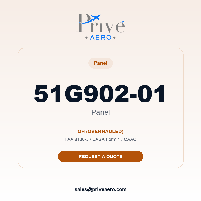 P/N 51G902-01 PANEL 51G902-01 PANEL – Privé Aero