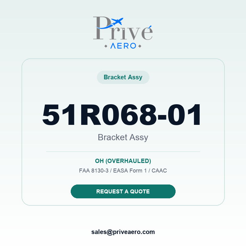P/N 51R068-01 BRACKET ASSY 51R068-01 BRACKET ASSY – Privé Aero