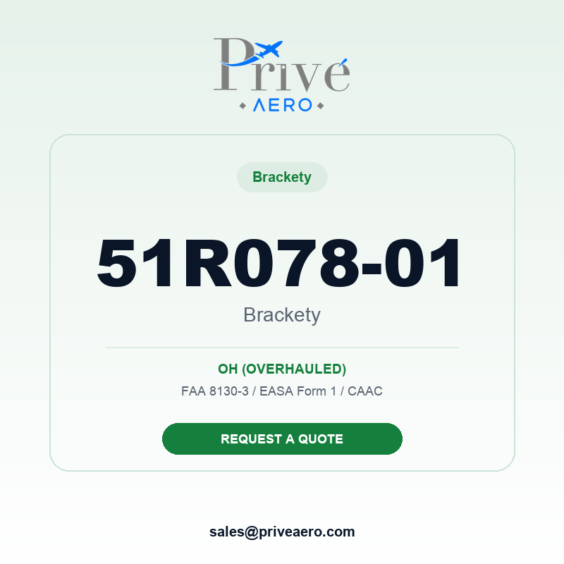 P/N 51R078-01 BRACKETY 51R078-01 BRACKETY – Privé Aero