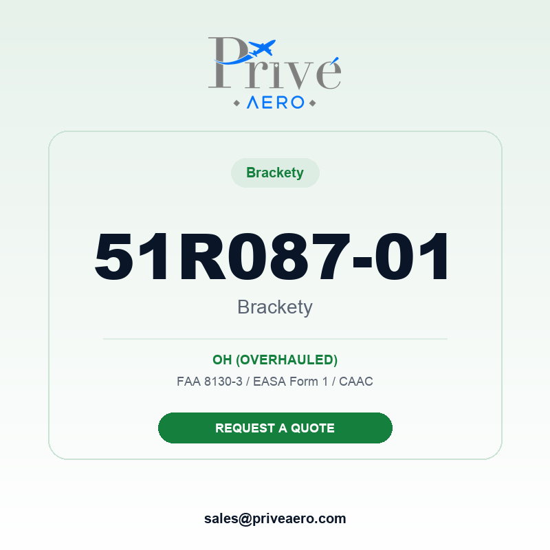 P/N 51R087-01 BRACKETY 51R087-01 BRACKETY – Privé Aero