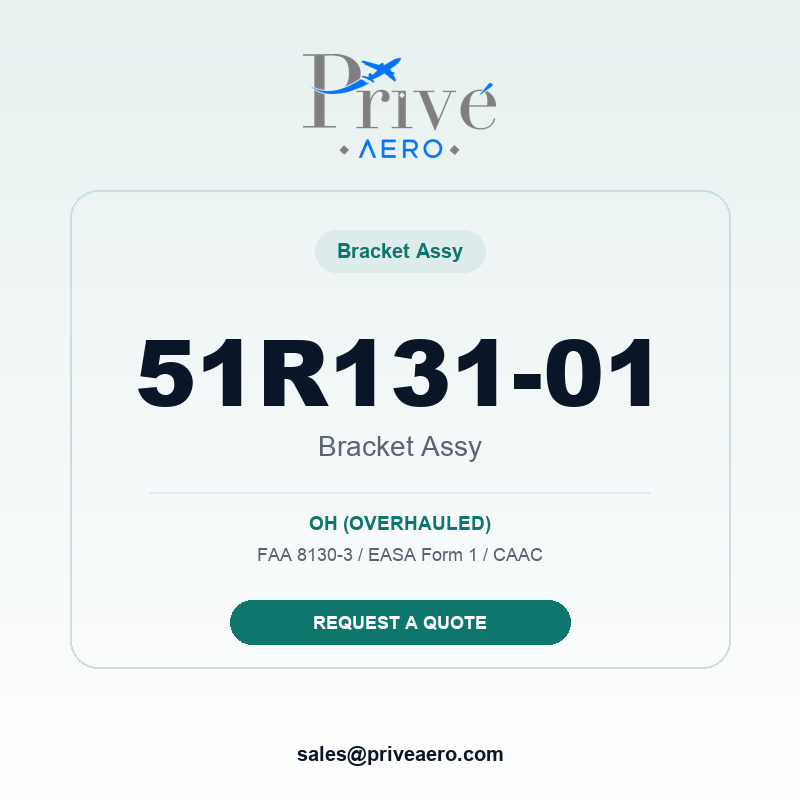 P/N 51R131-01 BRACKET ASSY 51R131-01 BRACKET ASSY – Privé Aero