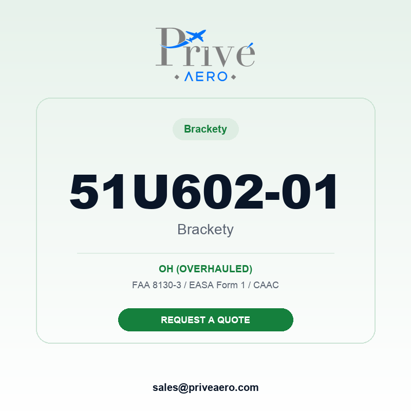 P/N 51U602-01 BRACKETY 51U602-01 BRACKETY – Privé Aero