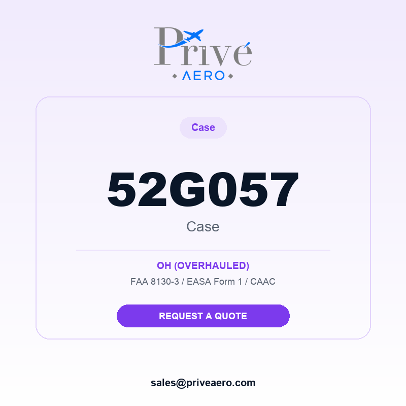 P/N 52G057 CASE 52G057 CASE – Privé Aero
