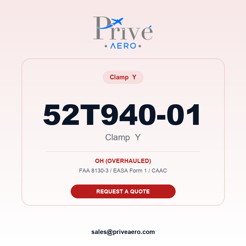 P/N 52T940-01 CLAMP Y 52T940-01 CLAMP Y – Privé Aero