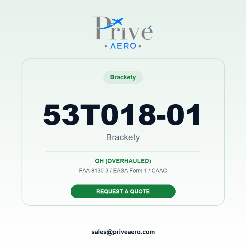 P/N 53T018-01 BRACKETY 53T018-01 BRACKETY – Privé Aero