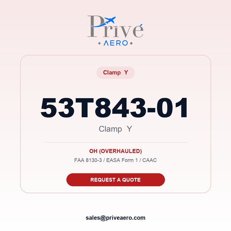 P/N 53T843-01 CLAMP Y 53T843-01 CLAMP Y – Privé Aero