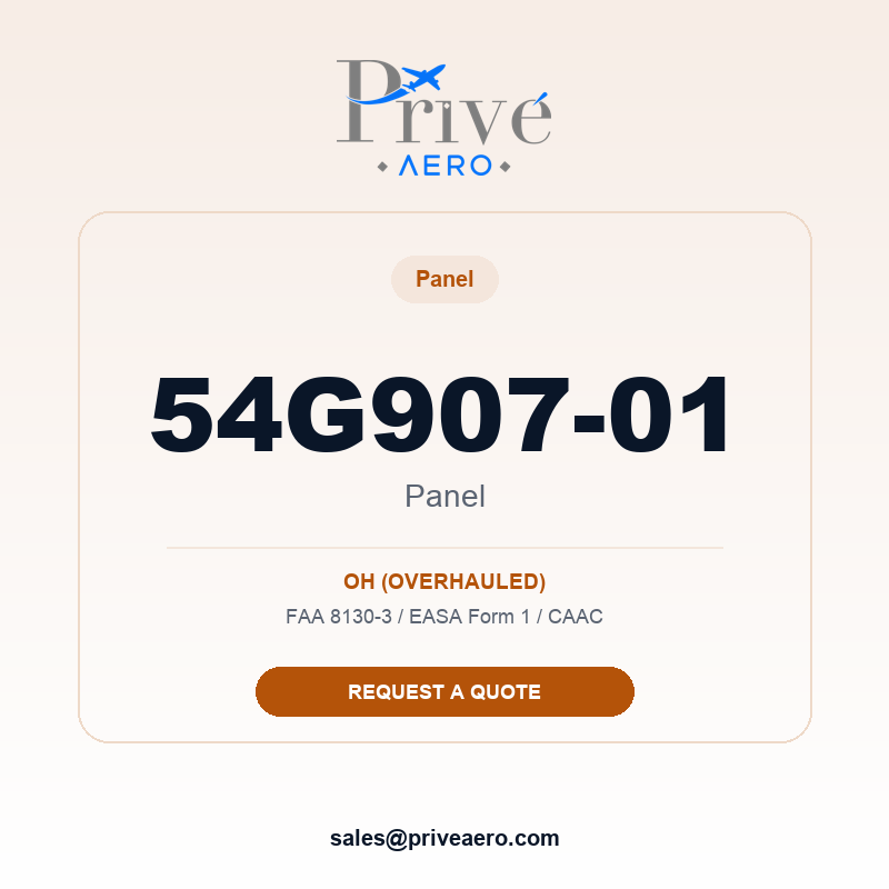 P/N 54G907-01 PANEL 54G907-01 PANEL – Privé Aero