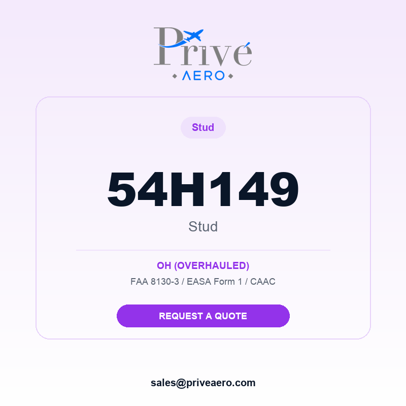 P/N 54H149 STUD 54H149 STUD – Privé Aero