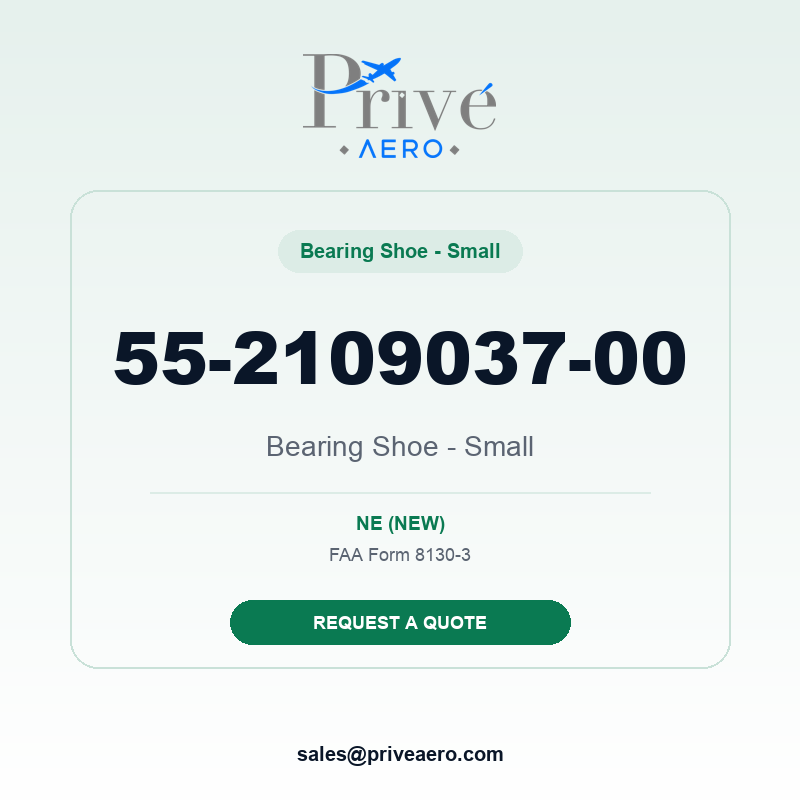 P/N 55-2109037-00 Bearing Shoe - Small 55-2109037-00 Bearing Shoe - Small – Privé Aero