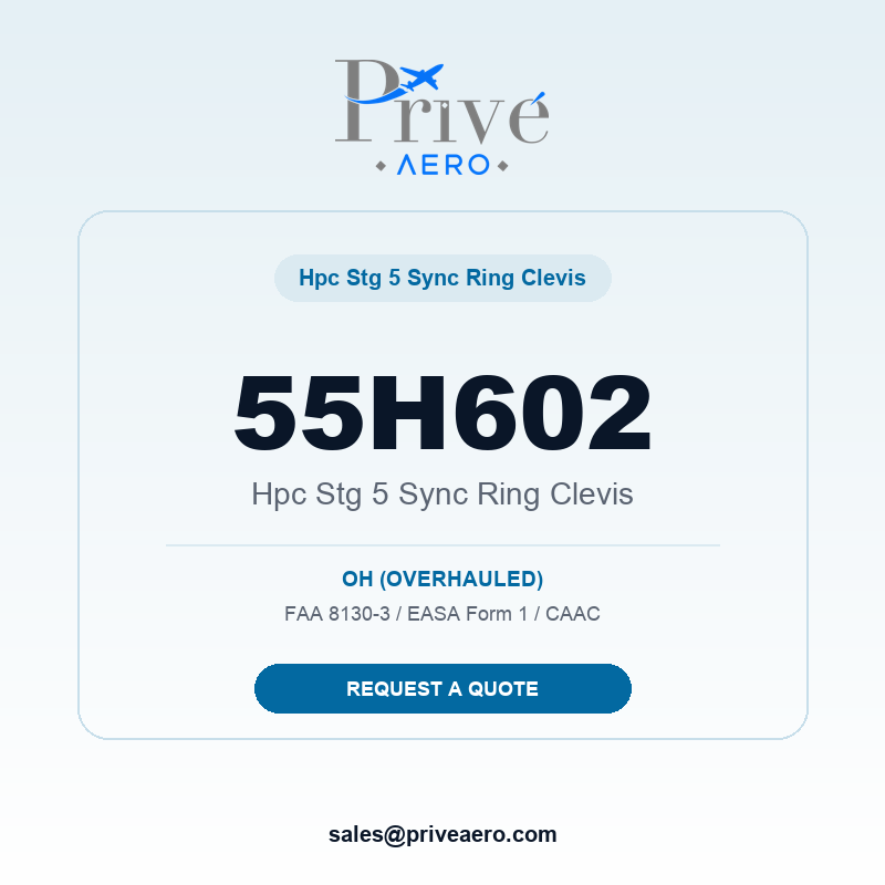 P/N 55H602 HPC STG 5 SYNC RING CLEVIS 55H602 HPC STG 5 SYNC RING CLEVIS – Privé Aero
