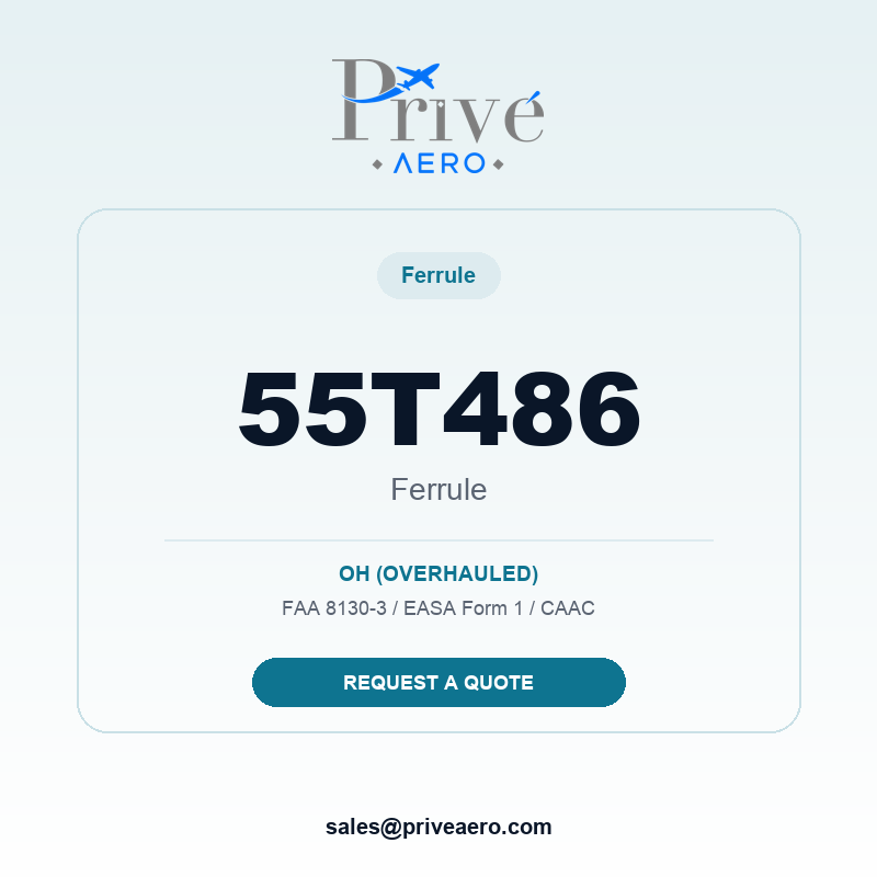 P/N 55T486 FERRULE 55T486 FERRULE – Privé Aero