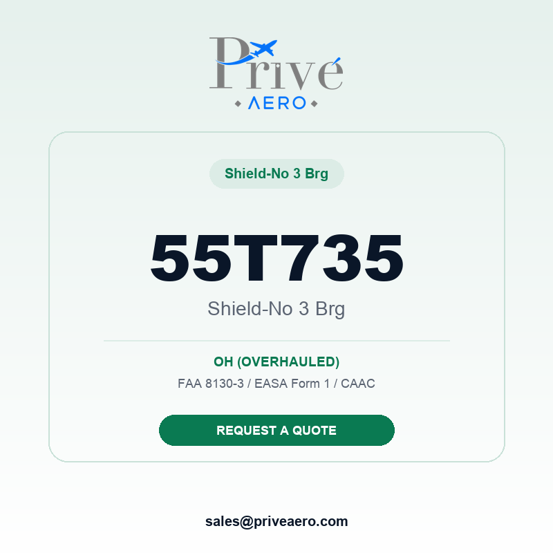 P/N 55T735 SHIELD-NO 3 BRG 55T735 SHIELD-NO 3 BRG – Privé Aero