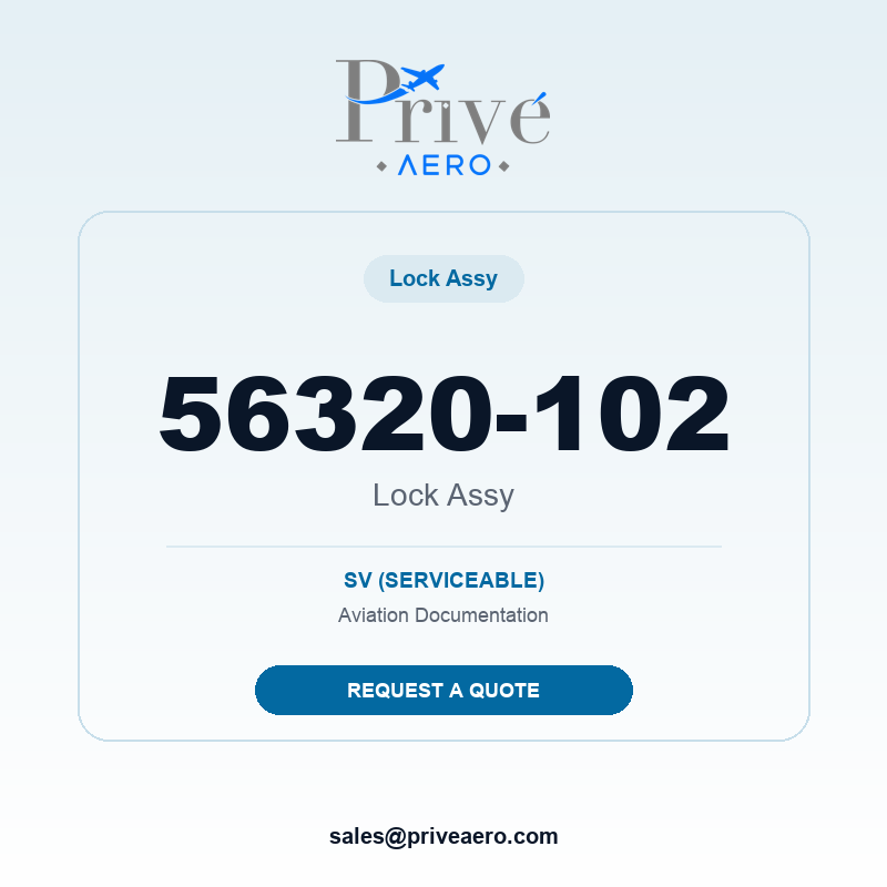 P/N 56320-102 Lock Assy 56320-102 Lock Assy – Privé Aero