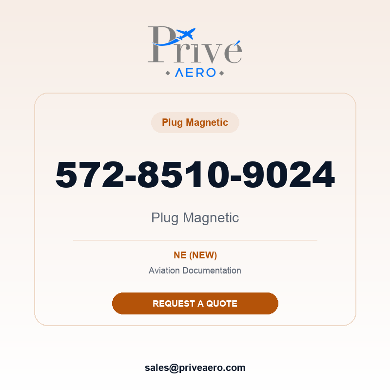 P/N 572-8510-9024 Plug Magnetic 572-8510-9024 Plug Magnetic – Privé Aero