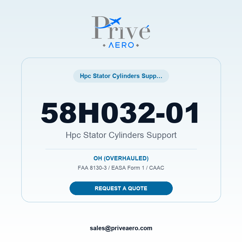 P/N 58H032-01 HPC STATOR CYLINDERS SUPPORT 58H032-01 HPC STATOR CYLINDERS SUPPORT – Privé Aero