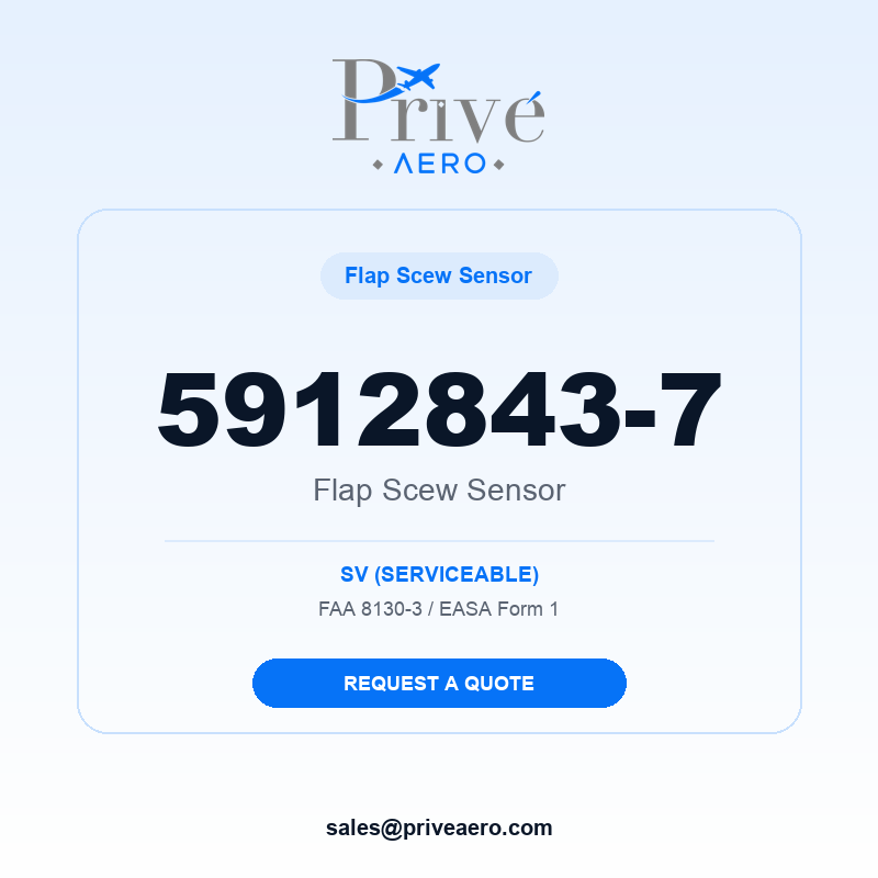 P/N 5912843-7 Flap Scew Sensor 5912843-7 Flap Scew Sensor – Privé Aero