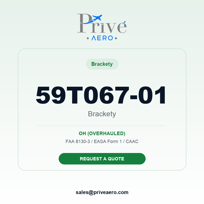P/N 59T067-01 BRACKETY 59T067-01 BRACKETY – Privé Aero
