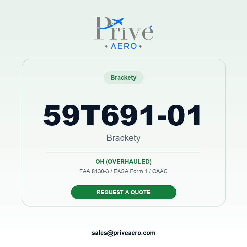 P/N 59T691-01 BRACKETY 59T691-01 BRACKETY – Privé Aero