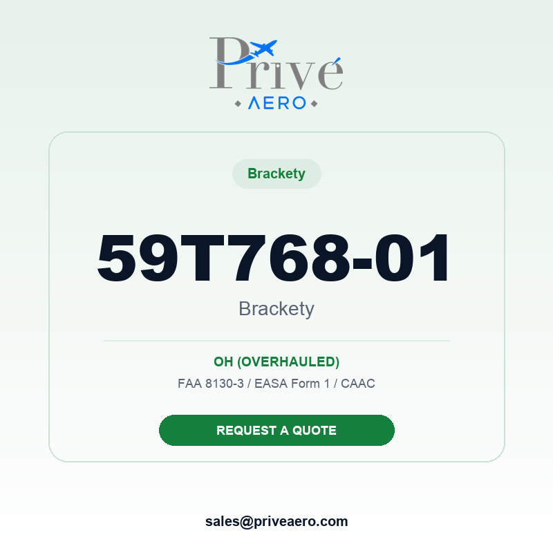 P/N 59T768-01 BRACKETY 59T768-01 BRACKETY – Privé Aero