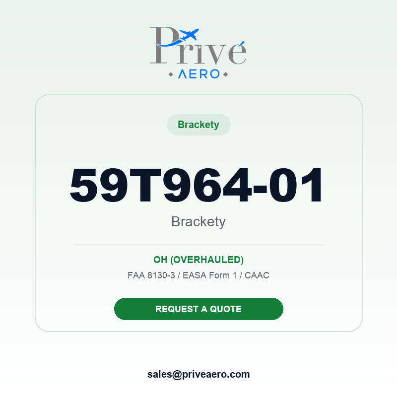 P/N 59T964-01 BRACKETY 59T964-01 BRACKETY – Privé Aero