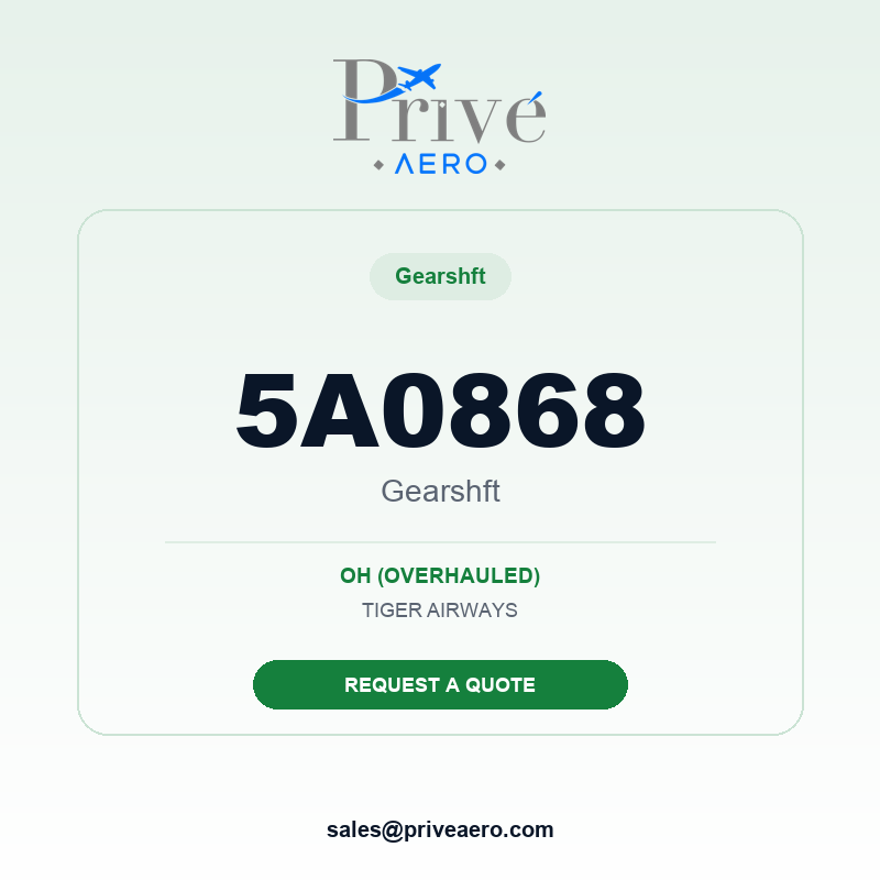 P/N 5A0868 GEARSHFT 5A0868 GEARSHFT – Privé Aero