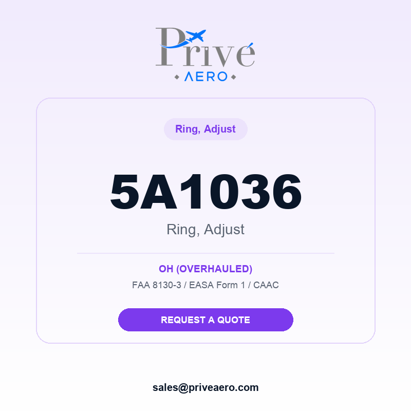 P/N 5A1036 RING, ADJUST 5A1036 RING, ADJUST – Privé Aero