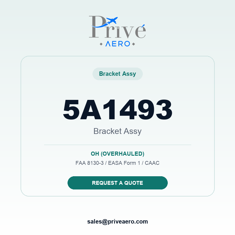 P/N 5A1493 BRACKET ASSY 5A1493 BRACKET ASSY – Privé Aero