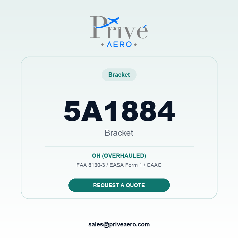 P/N 5A1884 BRACKET 5A1884 BRACKET – Privé Aero