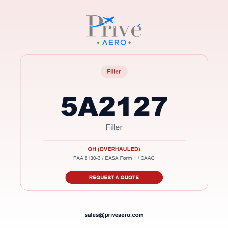 P/N 5A2127 FILLER 5A2127 FILLER – Privé Aero