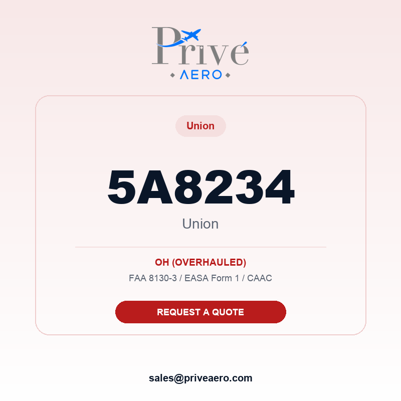 P/N 5A8234 UNION 5A8234 UNION – Privé Aero