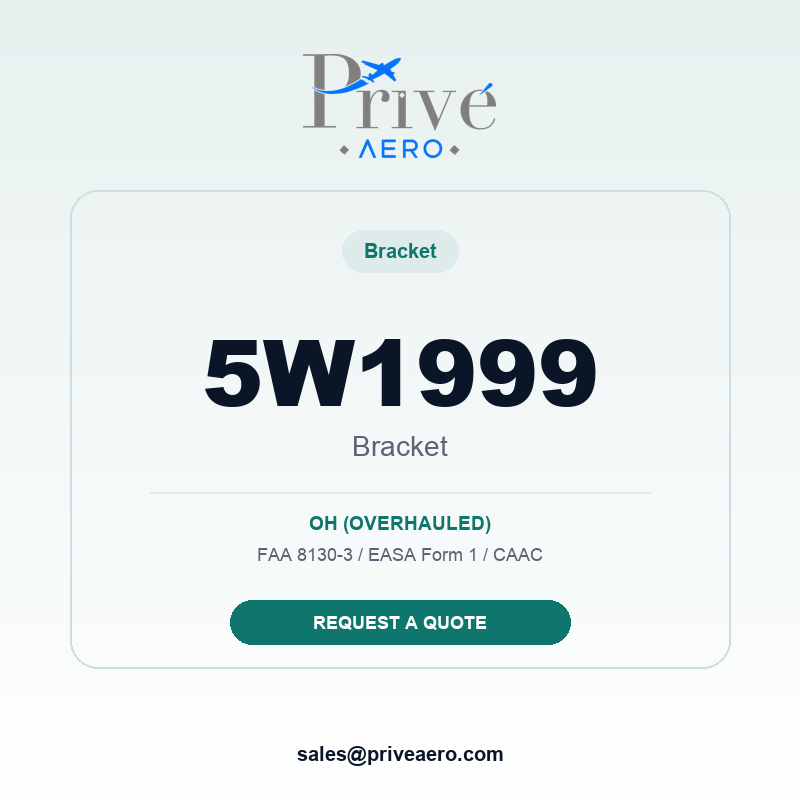 P/N 5W1999 BRACKET 5W1999 BRACKET – Privé Aero