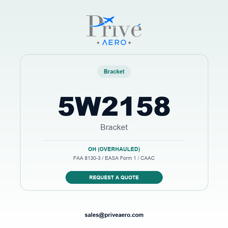 P/N 5W2158 BRACKET 5W2158 BRACKET – Privé Aero